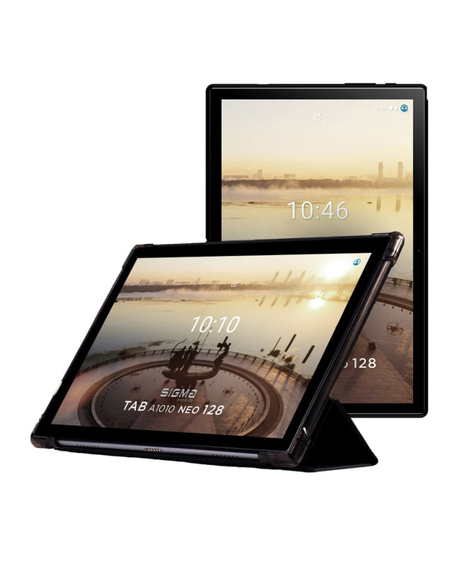 Планшет Sigma mobile Tab A1010 Neo 4/128GB 4G Dual Sim Black+чехол-книжка