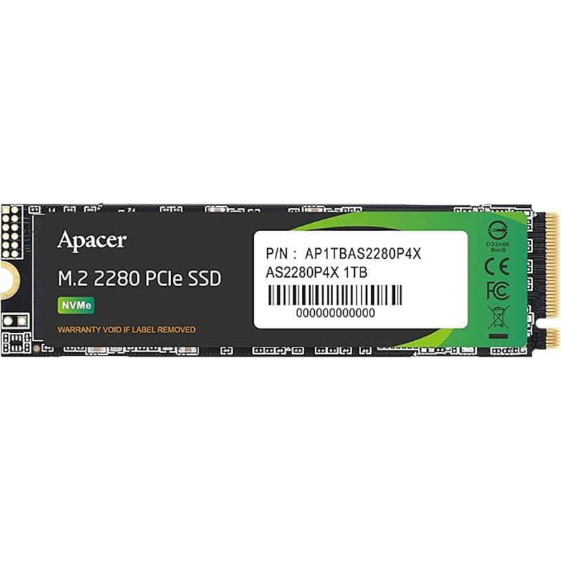 Накопитель SSD 1TB Apacer AS2280P4X M.2 PCIe 3.0 3D TLC (AP1TBAS2280P4X-1)
