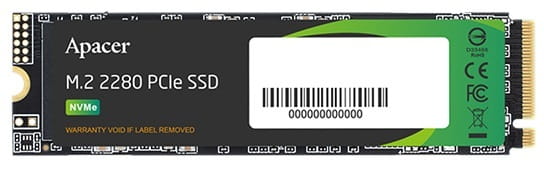 Накопитель SSD 512GB Apacer AS2280P4X M.2 PCIe 3.0 3D TLC (AP512GAS2280P4X-1)