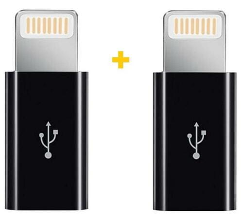 Фото - Кабель XOKO Адаптер  AC-030 micro USB - Lightning , 2шт., Black (XK-AC030-BK2 (F/M)