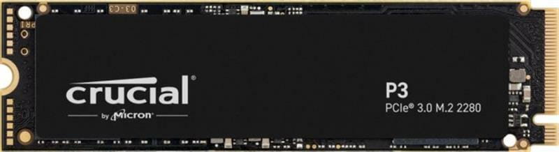 Накопитель SSD  500GB Crucial P3 M.2 2280 NVMe PCIe 3.0 x4 TLC 3D NAND (CT500P3SSD8)