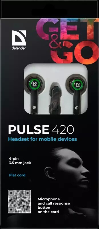 Гарнiтура Defender Pulse 420 Black/Green (63422)