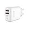 Фото - Зарядний пристрій AccLab AL-TC224 2хUSB 5В/2,4A/12W White (1283126538834) | click.ua