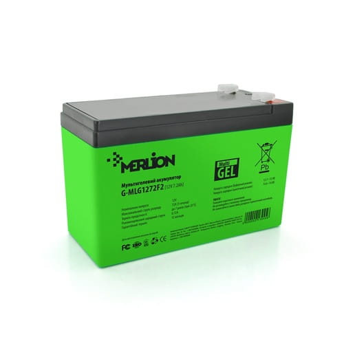 Photos - UPS Battery MERLION Акумуляторна батарея  12V 7.2AH Green  AGM G-MLG (G-MLG1272F2/13945)