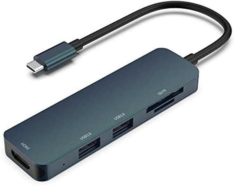 Концентратор HP USB3.0 Type-C - USB/HDMI/SD/TF (DHC-CT203) Black