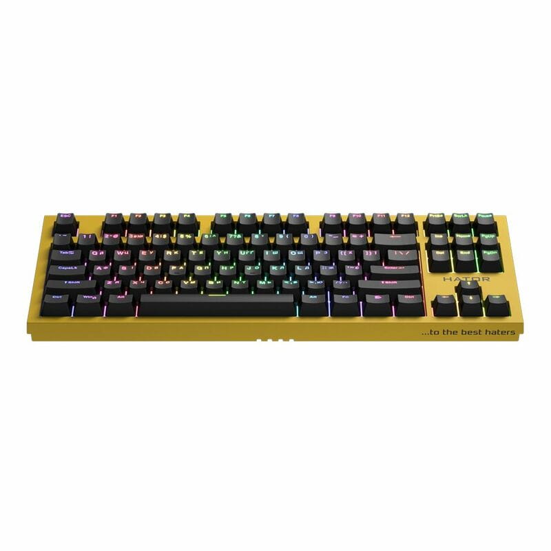 Клавиатура беспроводная Hator Skyfall TKL Pro Wireless Yellow (HTK-668)