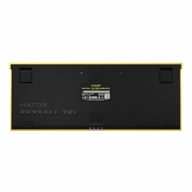 Клавіатура бездротова Hator Skyfall TKL Pro Wireless Yellow (HTK-668)