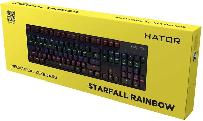 Клавіатура Hator Starfall Outemu Red Ukr Black (HTK-608)