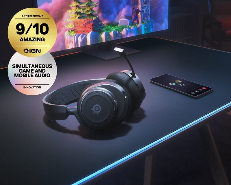 Bluetooth-гарнитура SteelSeries Arctis Nova 7 Black (SS61553)