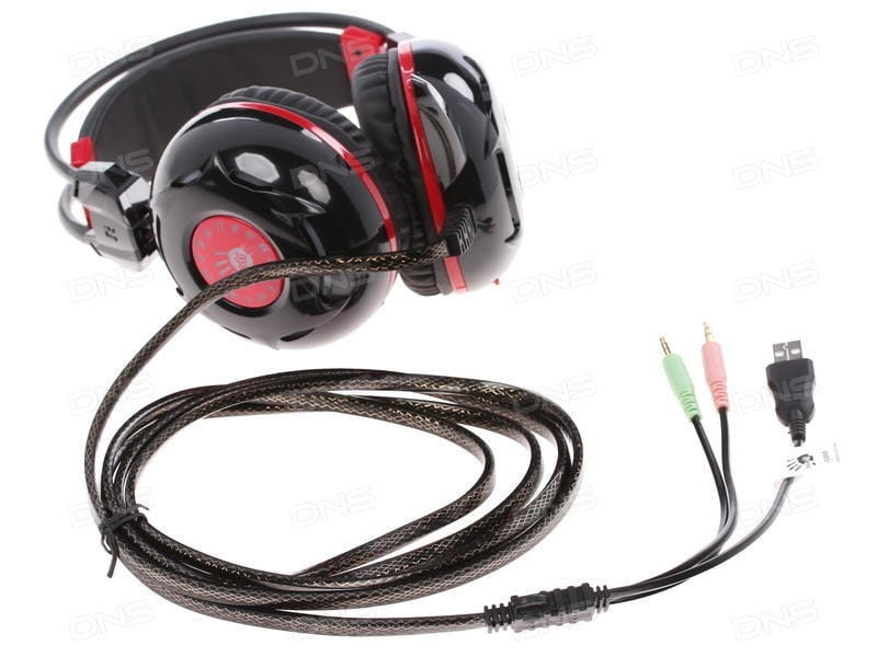 Гарнитура A4Tech Bloody G300 (Black+Red)