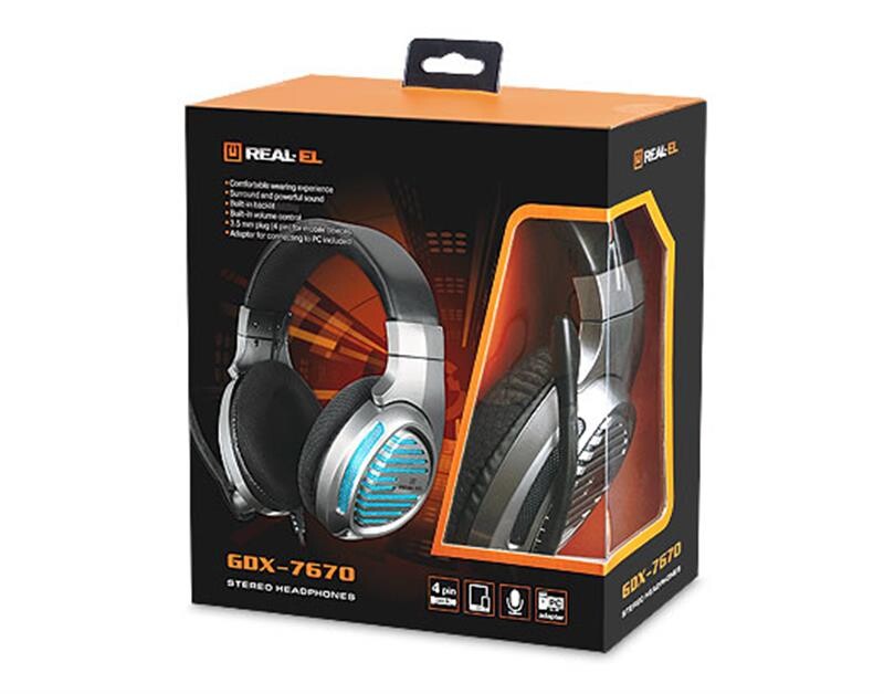 Гарнитура REAL-EL GDX-7670 GunMetal
