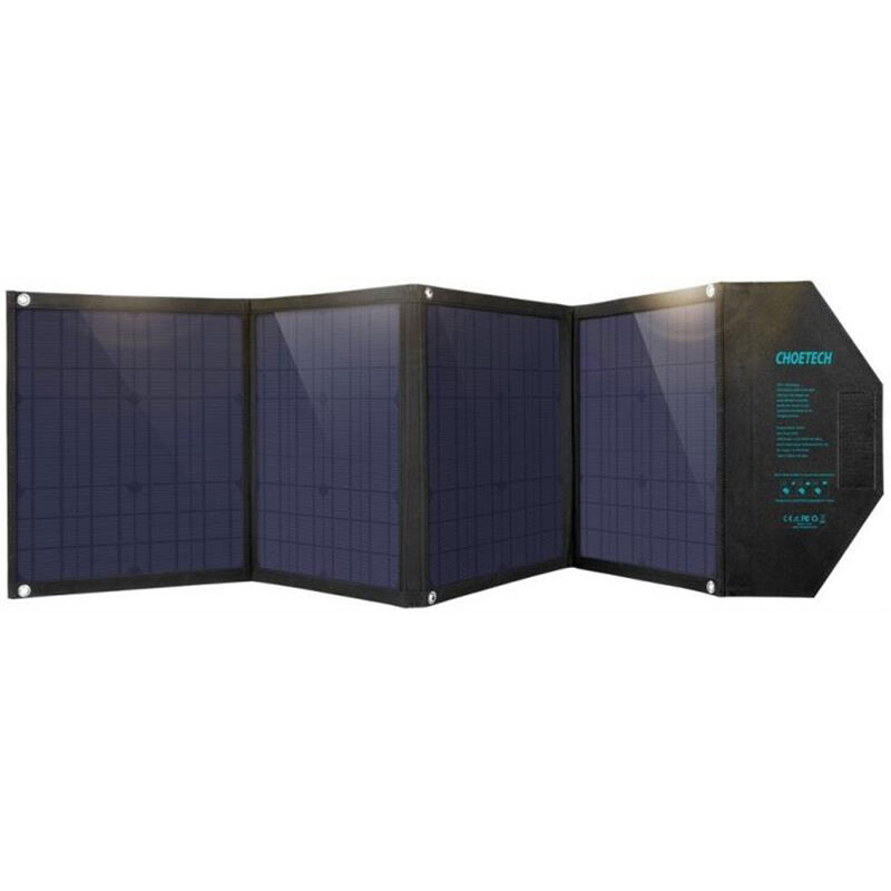 Солнечное зарядное устройство Choetech 80W (158x41см) USB 5V/2.4A + 5V/2.4A QC3.0 + USB-C PD3.0 (30W) (SC007)
