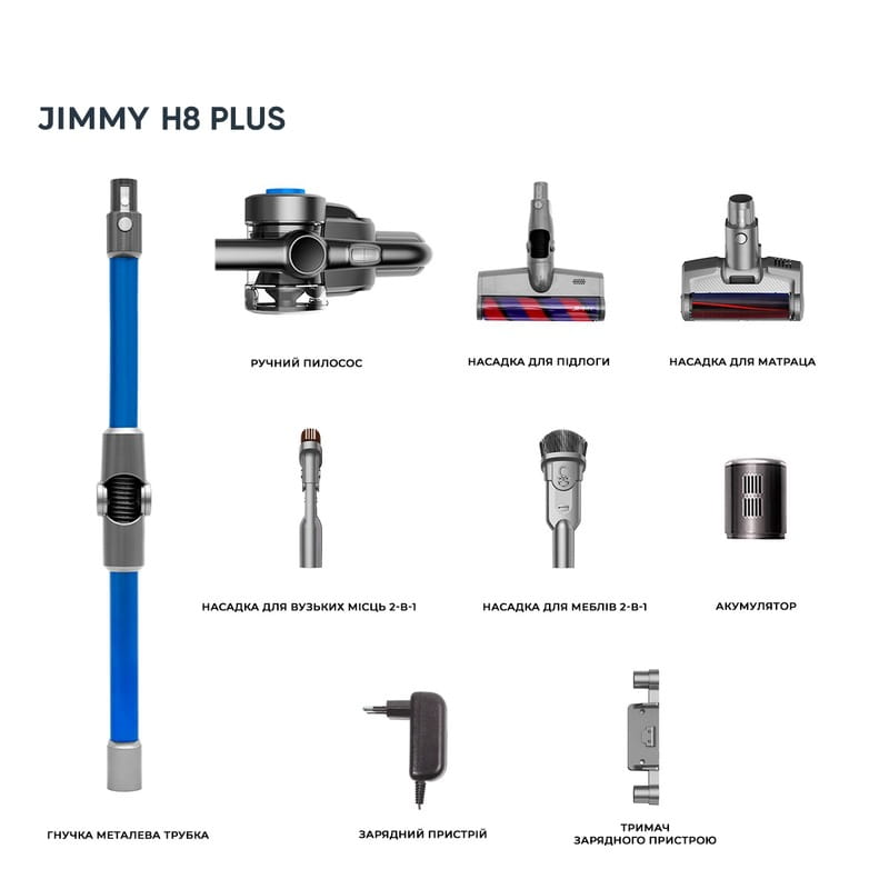 Акумуляторний пилосос Jimmy H8 Plus