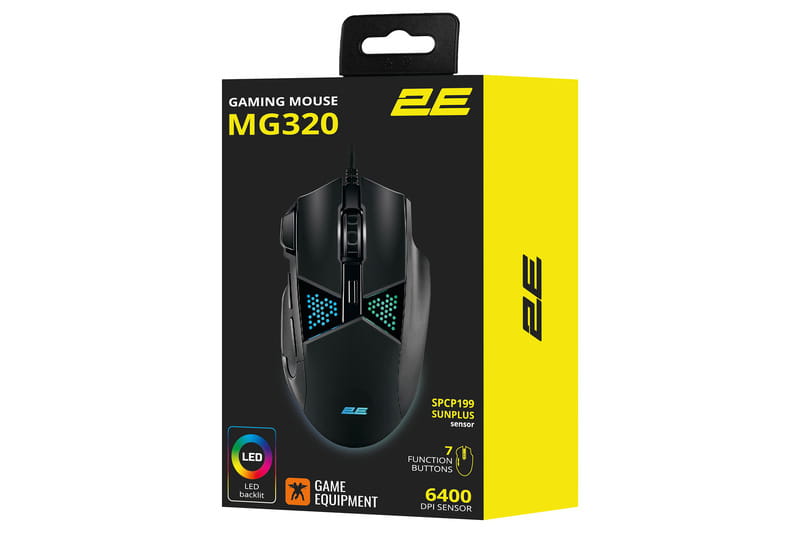 Мышь 2E Gaming MG320 RGB USB Black (2E-MG320UB)