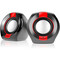 Фото - Акустична система REAL-EL S-50 Black/Red | click.ua