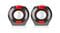 Фото - Акустическая система REAL-EL S-50 Black/Red | click.ua