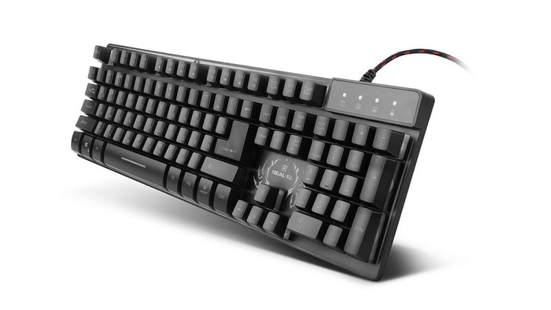 Клавиатура REAL-EL Comfort 7090 Backlit Black (EL123100031)