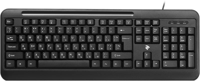 Клавиатура 2E KM1040 Ukr (2E-KM1040UB) Black USB