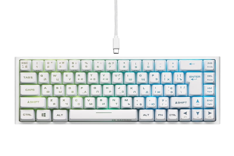Клавіатура 2E Gaming KG350UWT RGB White (2E-KG350UWT)