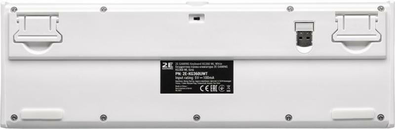 Клавиатура беспроводная 2E Gaming KG360UWT RGB White (2E-KG360UWT)