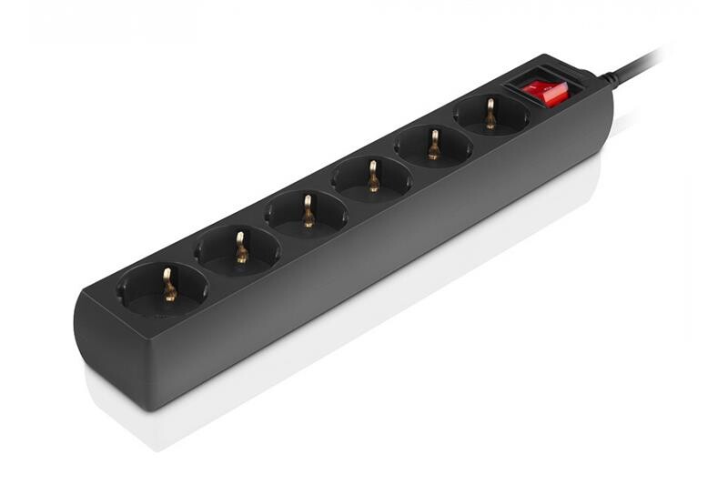 Фильтр питания REAL-EL RS-6 Protect M 1.8м Black (EL122300032)