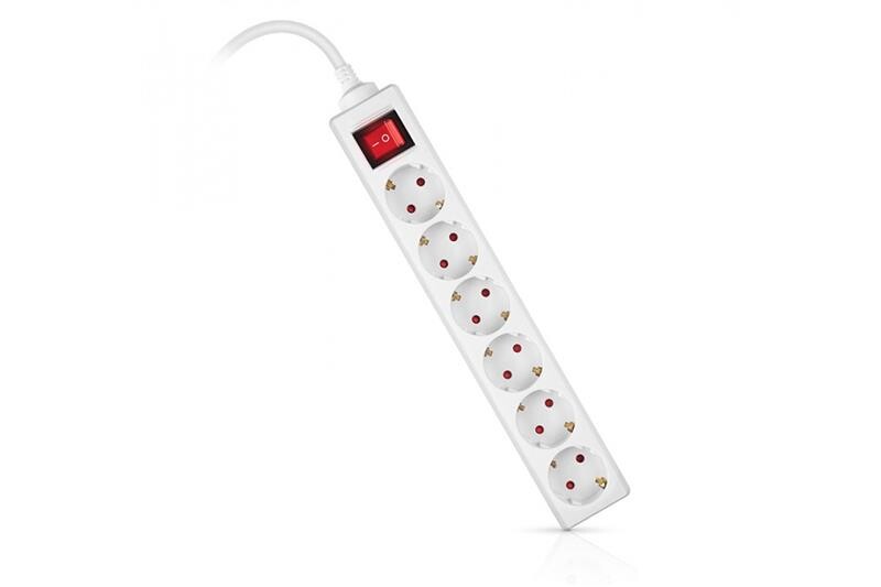 Фильтр питания REAL-EL RS-6 Protect M 1.8м White (EL122300031)