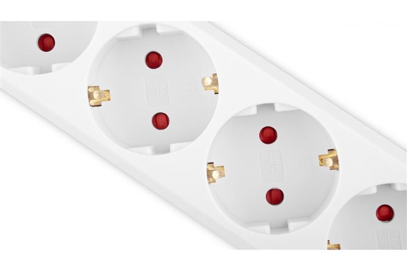 Фильтр питания REAL-EL RS-6 Protect M 1.8м White (EL122300031)