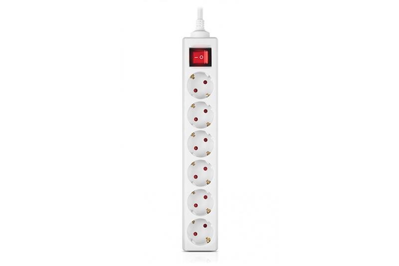 Фільтр живлення REAL-EL RS-6 Protect M 1.8м White (EL122300031)