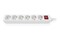 Фото - Фільтр живлення REAL-EL RS-6 Protect M 1.8м White (EL122300031) | click.ua