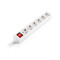 Фото - Фільтр живлення REAL-EL RS-6 Protect M 1.8м White (EL122300031) | click.ua