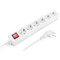 Фото - Фільтр живлення REAL-EL RS-6 Protect M 1.8м White (EL122300031) | click.ua