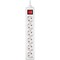 Фото - Фільтр живлення REAL-EL RS-6 Protect M 1.8м White (EL122300031) | click.ua