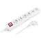 Фото - Фільтр живлення REAL-EL RS-6 Protect M 1.8м White (EL122300031) | click.ua