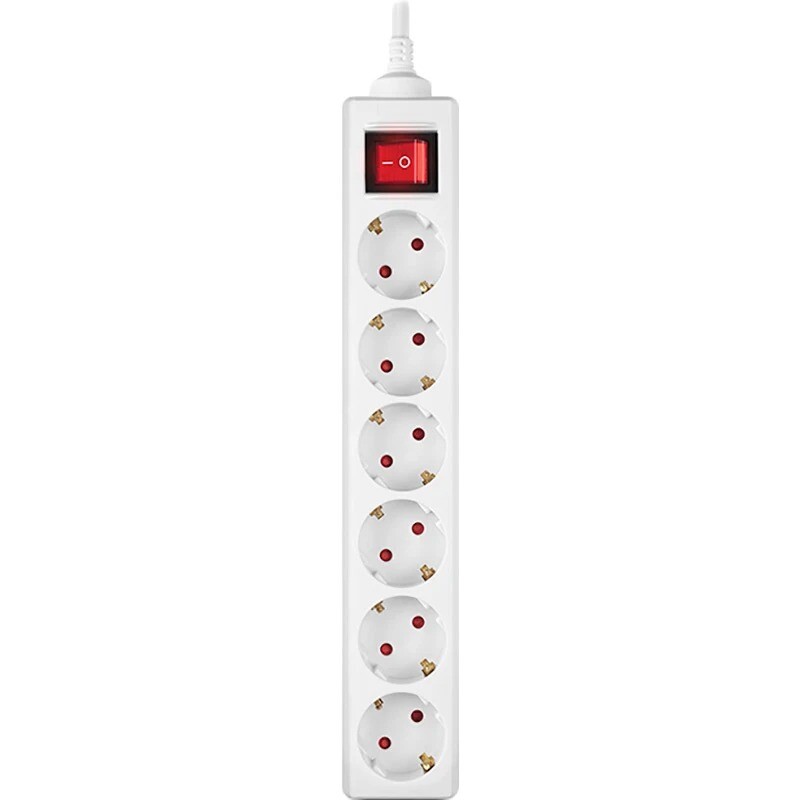 Фильтр питания REAL-EL RS-6 Protect M 3м White (EL122300033)