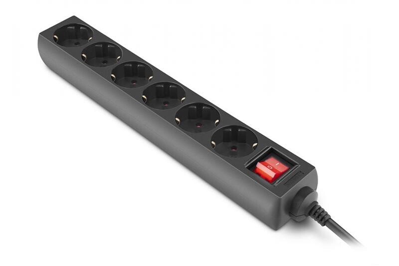 Фильтр питания REAL-EL RS-6 Protect M 3м Black (EL122300034)