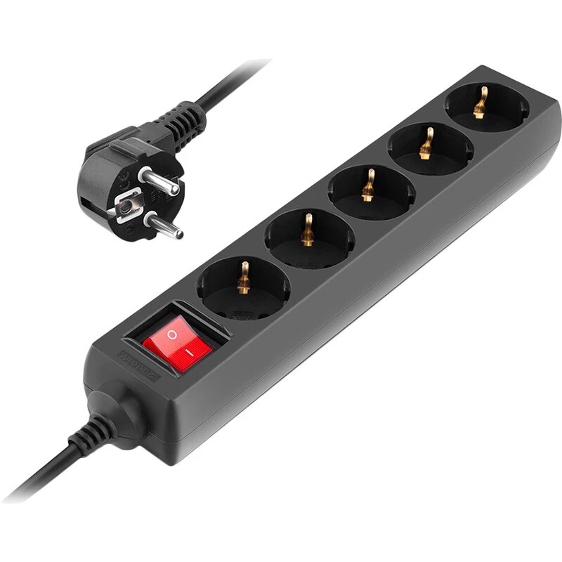 Фильтр питания REAL-EL RS-Protect M 1.8м Black (EL122300026)