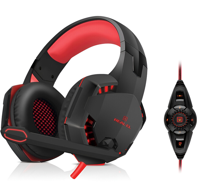 Гарнитура REAL-EL GDX-8000 Black/Red
