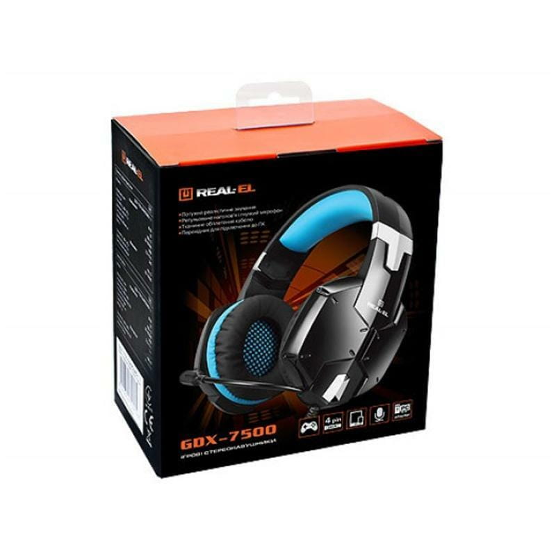 Гарнитура REAL-EL GDX-7500 Black/Blue