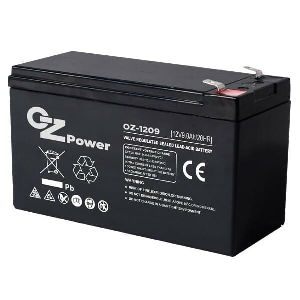 Аккумуляторная батарея OZ Power OZ12V09 12V 9AH AGM