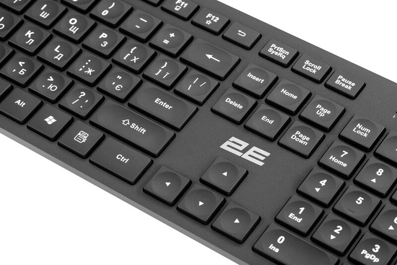 Комплект (клавіатура, мишка) бездротовий 2E MK420 (2E-MK420WB) Black