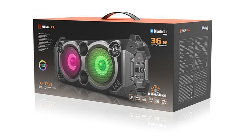 Акустична система REAL-EL X-751 Black