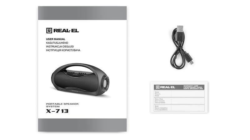 Акустическая система REAL-EL X-713 Black