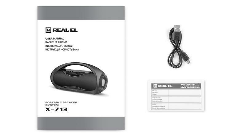 Акустическая система REAL-EL X-713 Black