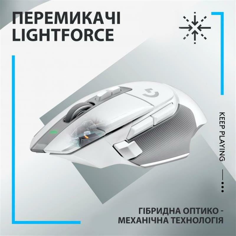 Миша бездротова Logitech G502 X Lightspeed White (910-006189)