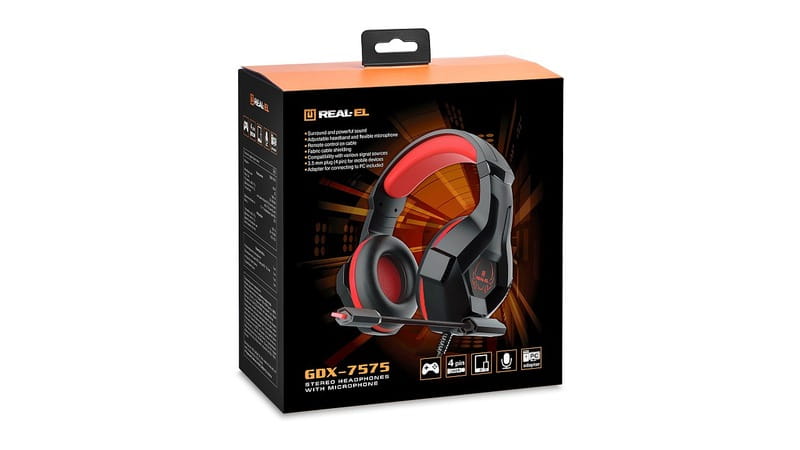 Гарнитура REAL-EL GDX-7575 Black/Red
