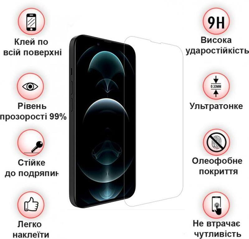 Защитное стекло BeCover для Apple iPhone 14 Plus Crystal Clear Glass 3D (708085)