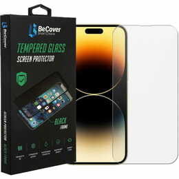 Защитное стекло BeCover для Apple iPhone 14 Pro Crystal Clear Glass 3D (708086)