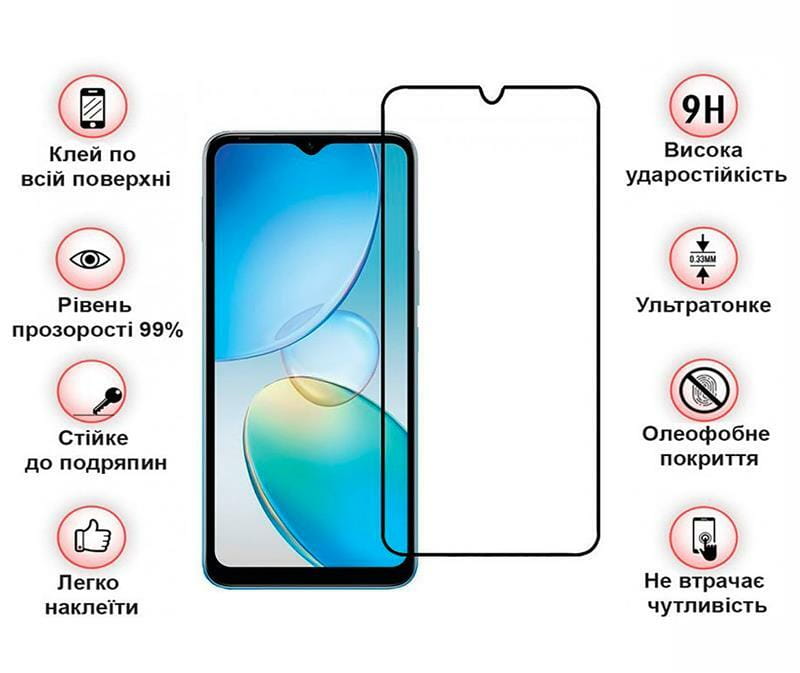 Защитное стекло BeCover для Infinix Note 12 (X663D) Black (708142)