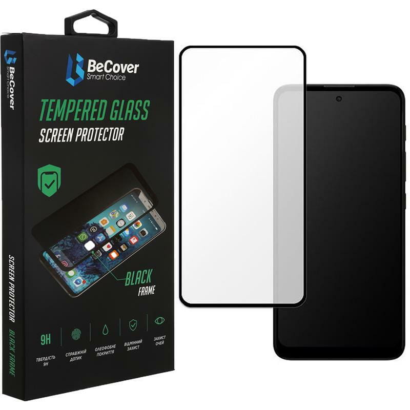 Захисне скло BeCover для Motorola Moto E30/E40 Black (708143)