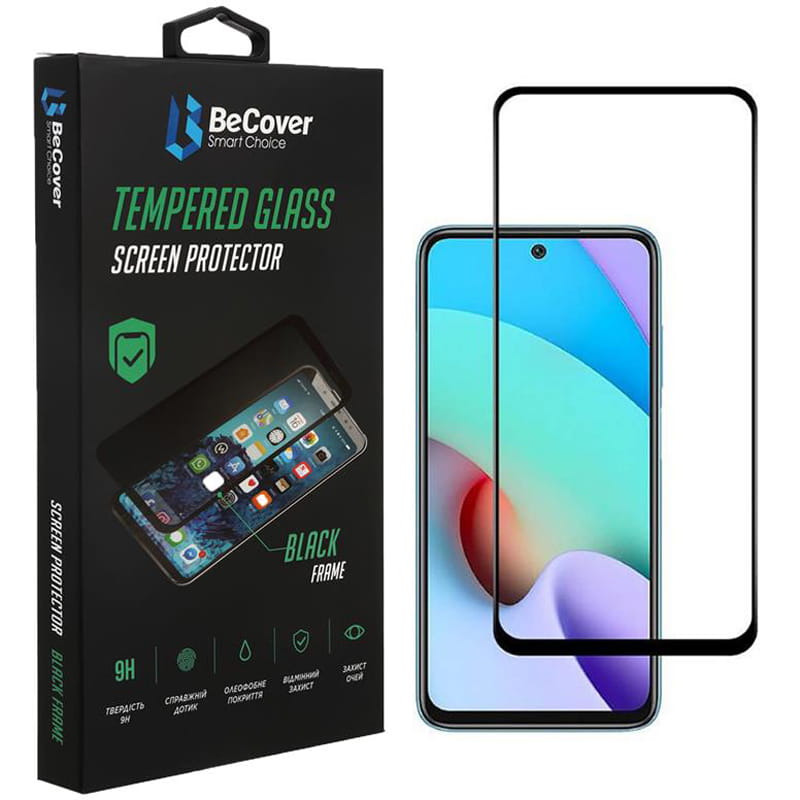 Захисне скло BeCover для Xiaomi Redmi 10 2022/10 Prime 2022 Black (708151)